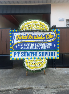 Papan Bunga Duka di Lorok Pakjo