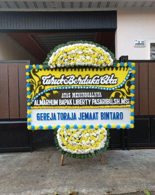 Papan Bunga Duka di Lorok Pakjo